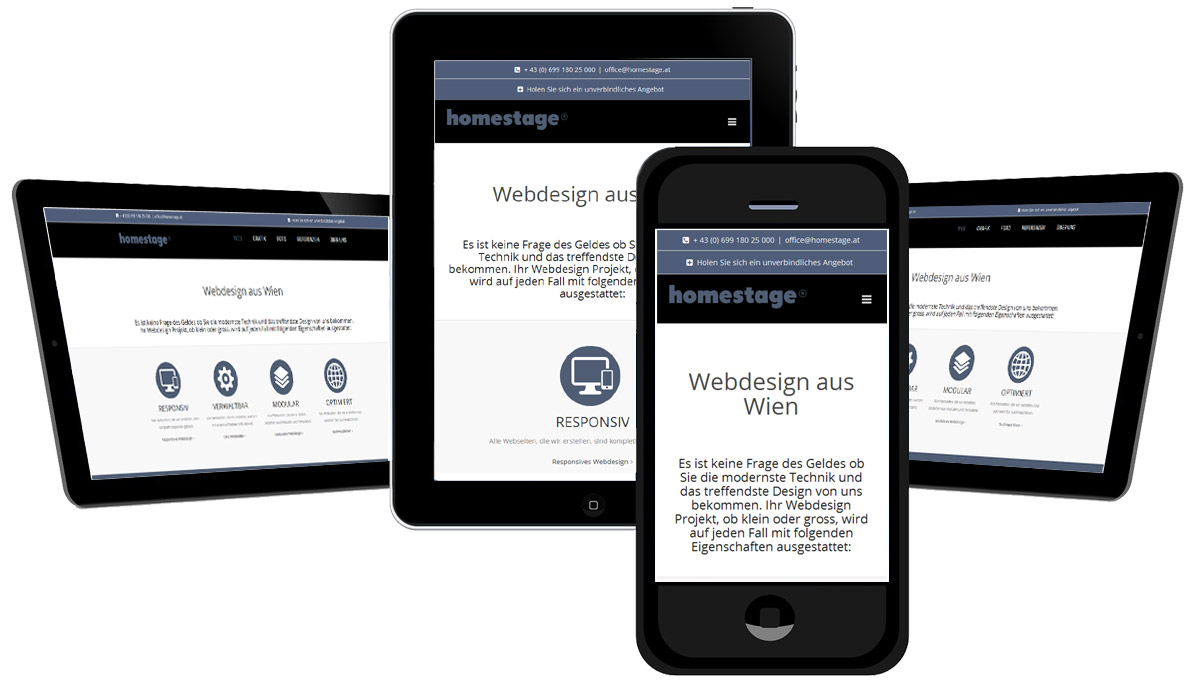 Mobilfreundliche Webdesign Projekte