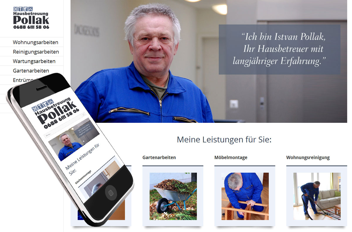 Webdesign für Hausbetreuer