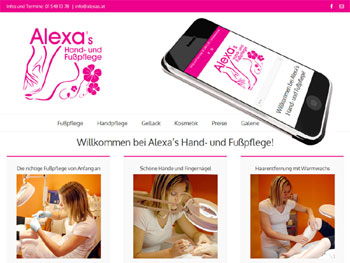 Webdesign für Kosmetiksalon