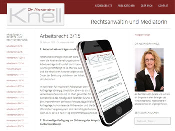 Relaunch der Webseite der Anwaltskanzlei