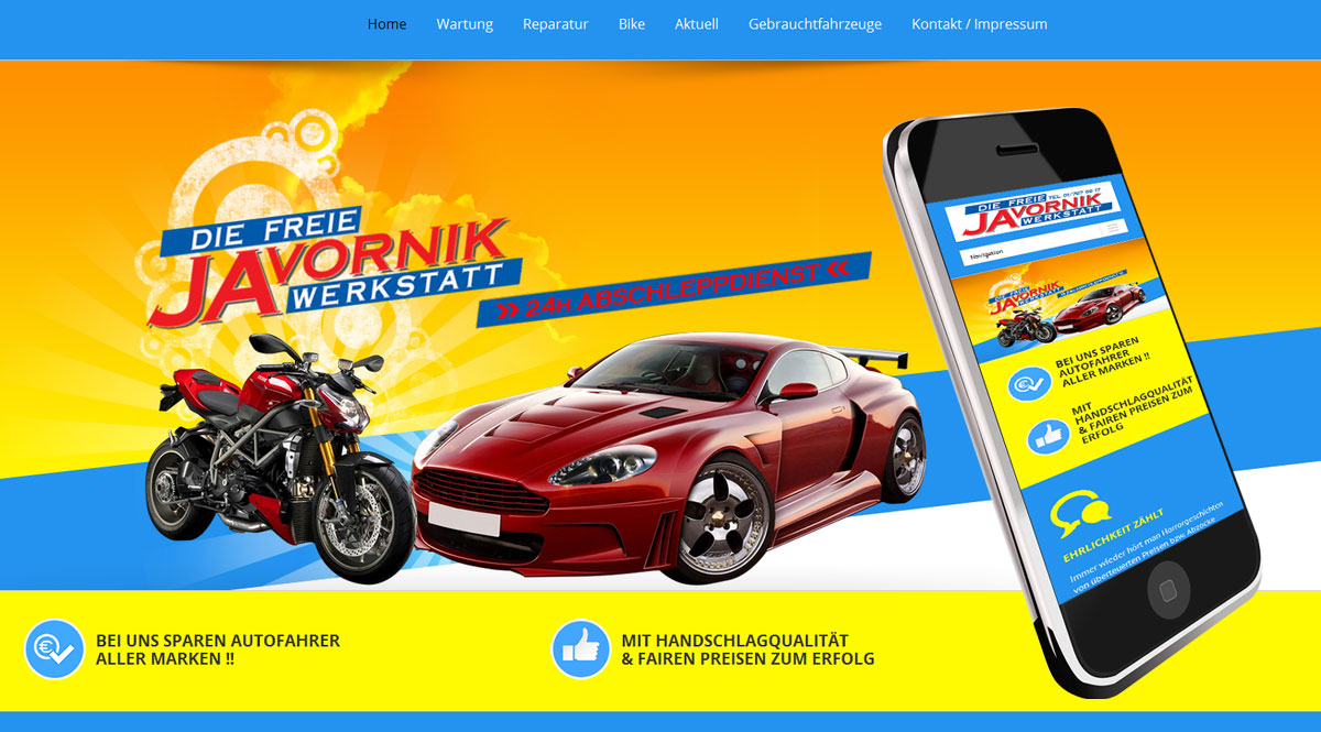 Webdesign für Autowerskatt
