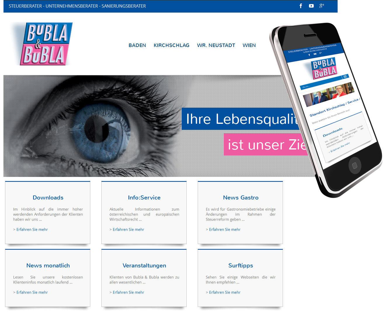 Webseitenerstellung für Steuerkanzlei