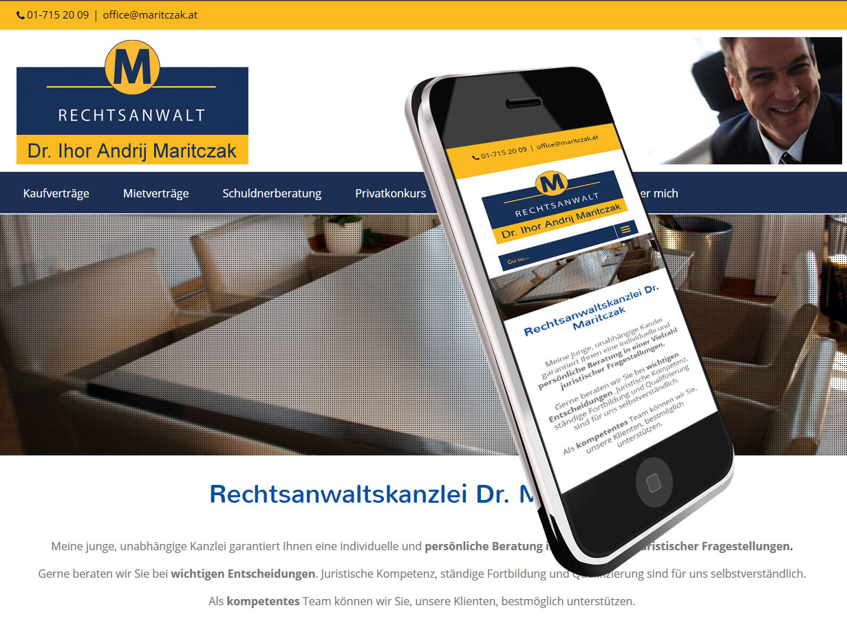 Webdesign für Anwaltskanzlei