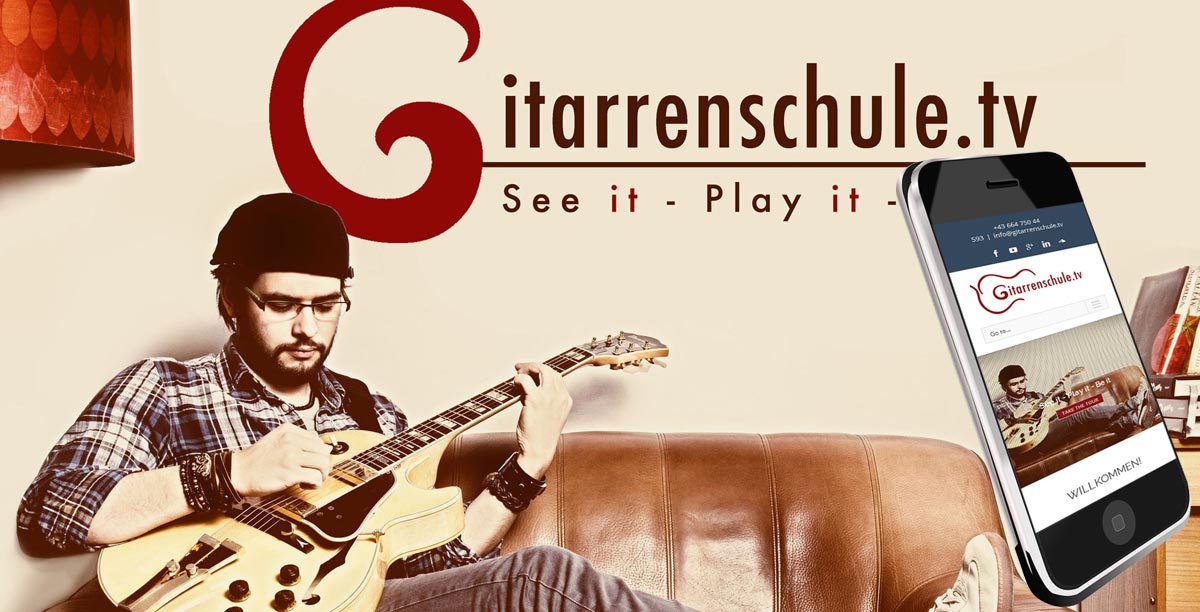Webdesign für Gitarrenschule